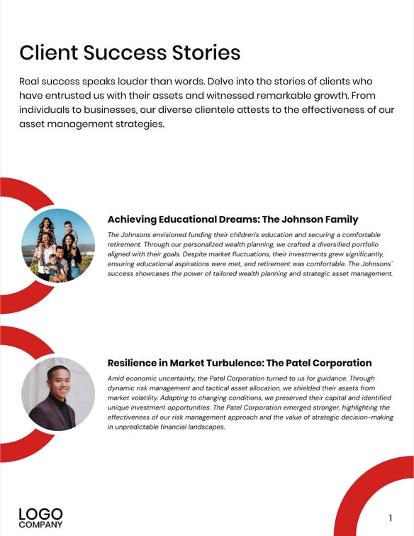 Free broschüren – asset management template