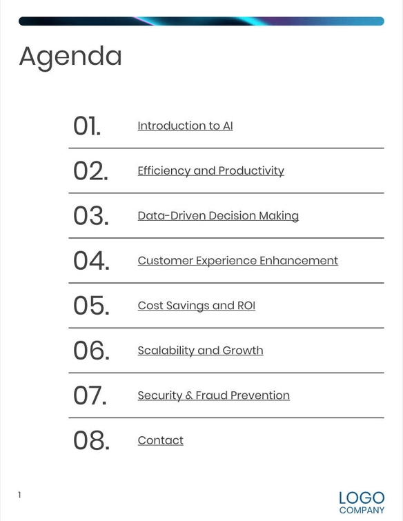 Free broschüren – benefits of ai template