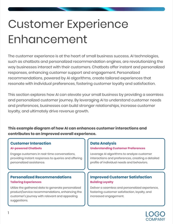 Free broschüren – benefits of ai template