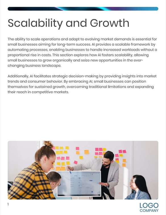 Free broschüren – benefits of ai template