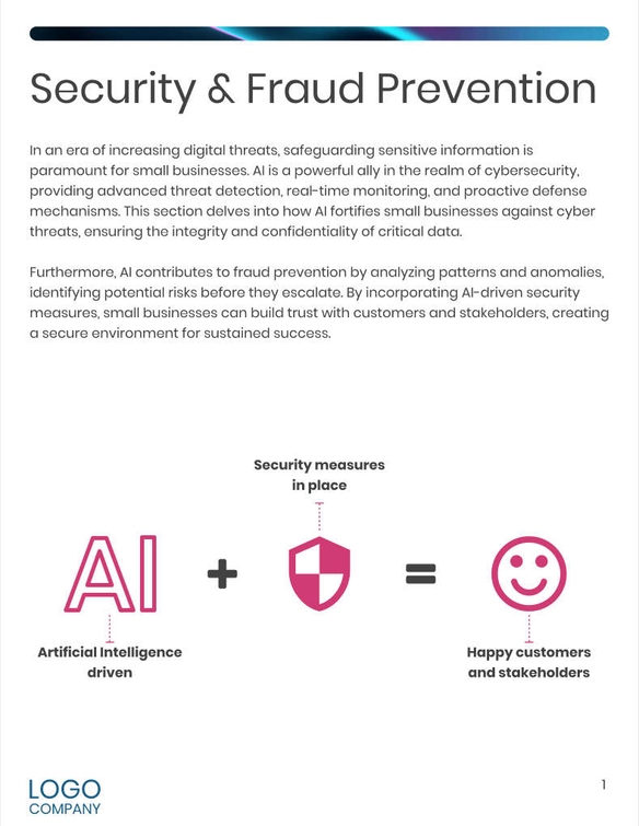 Free broschüren – benefits of ai template