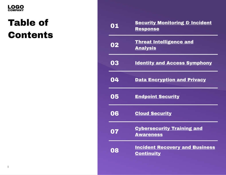 Free broschüren – cyber security template