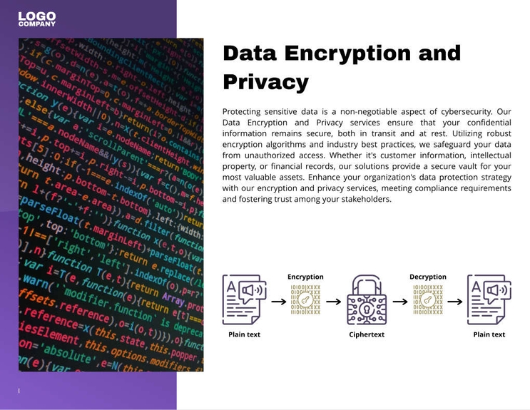 Free broschüren – cyber security template