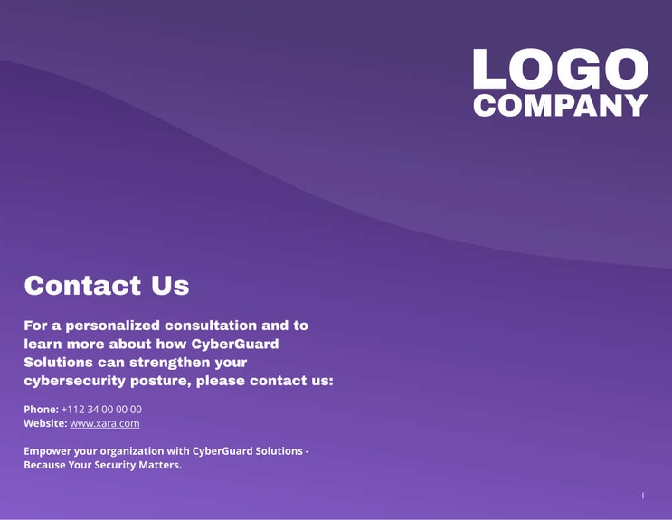 Free broschüren – cyber security template