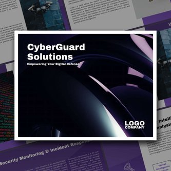 Free broschüren – cyber security template