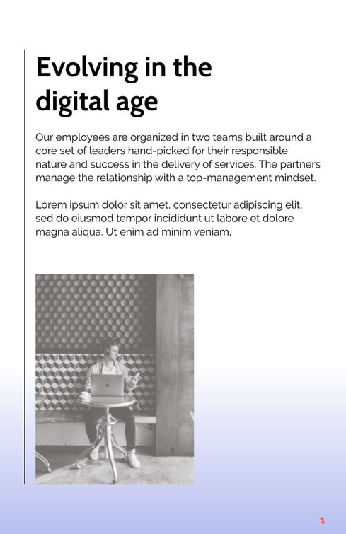 Free broschüren – digital consulting template