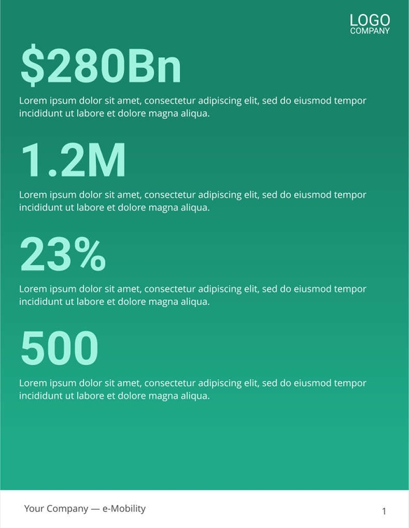 Free broschüren – e-mobility template