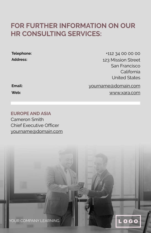 Free broschüren – hr leaders template