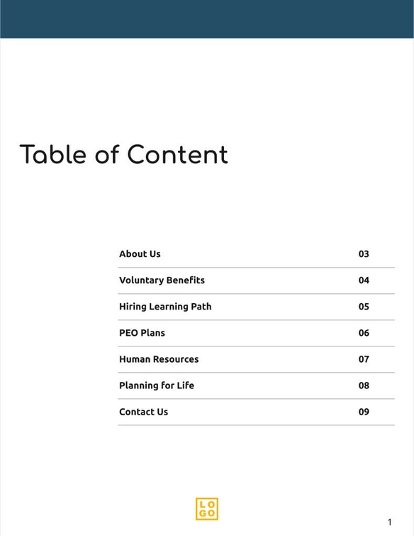 Free broschüren – hr trends template