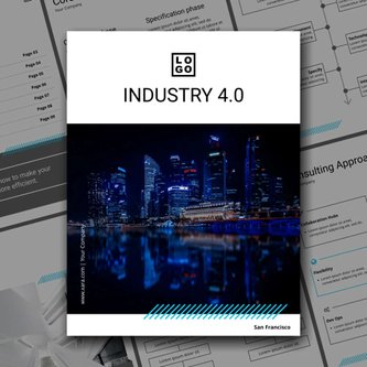 Free broschüren – industry 4.0 template
