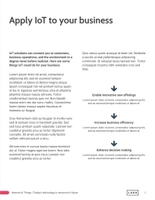 Free broschüren – internet of things template