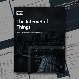 Free broschüren – internet of things template
