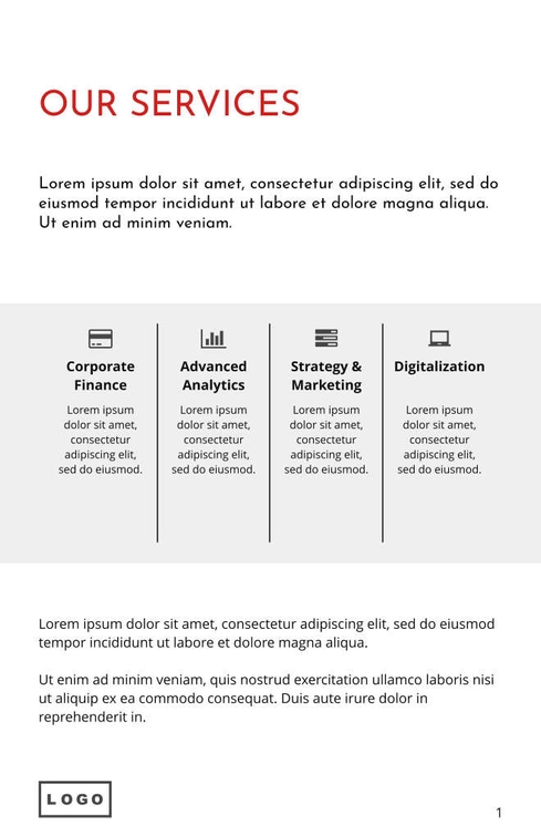 Free broschüren – it consulting template