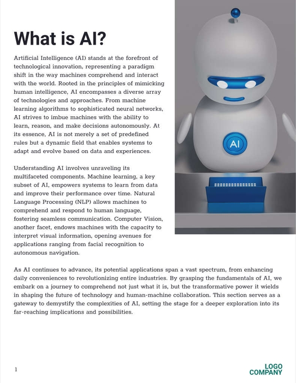 Free broschüren – power of ai template