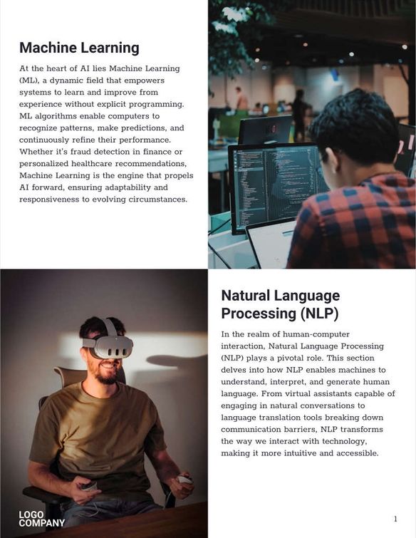 Free broschüren – power of ai template