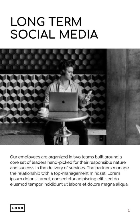 Free broschüren – social media strategy template