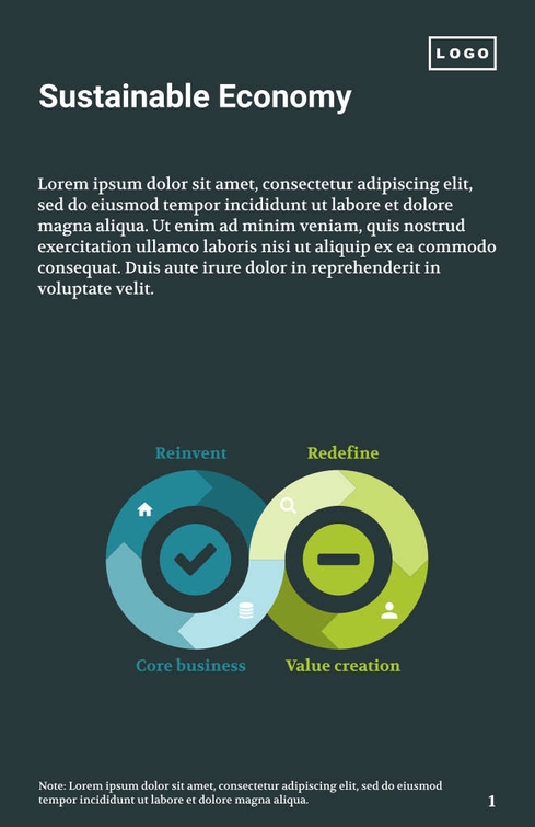 Free broschüren – sustainability template