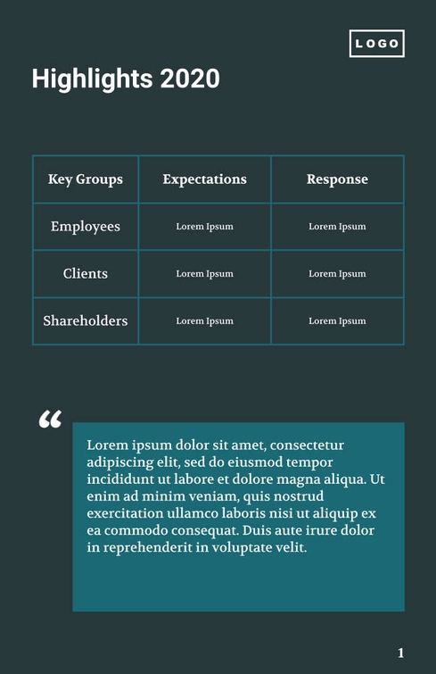 Free broschüren – sustainability template