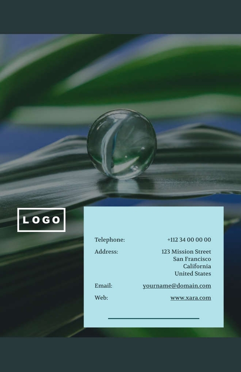 Free broschüren – sustainability template