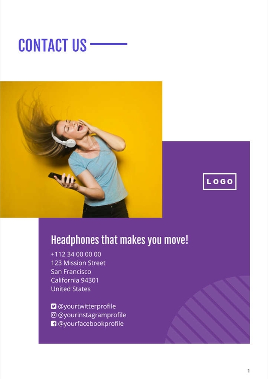 Free kataloge  audio template