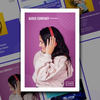 Free kataloge  audio template