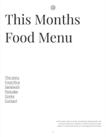 Free kataloge  food menu template