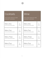 Free kataloge  food menu template