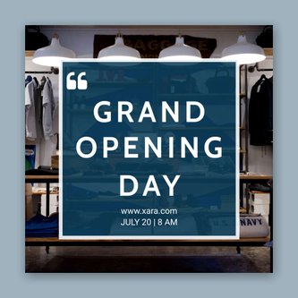 Free instagram template