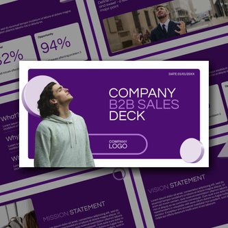 Free präsentationen   b2b sales deck template