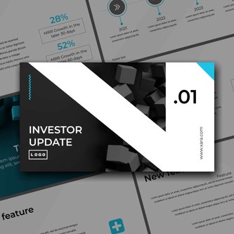 Free präsentationen   investor update template