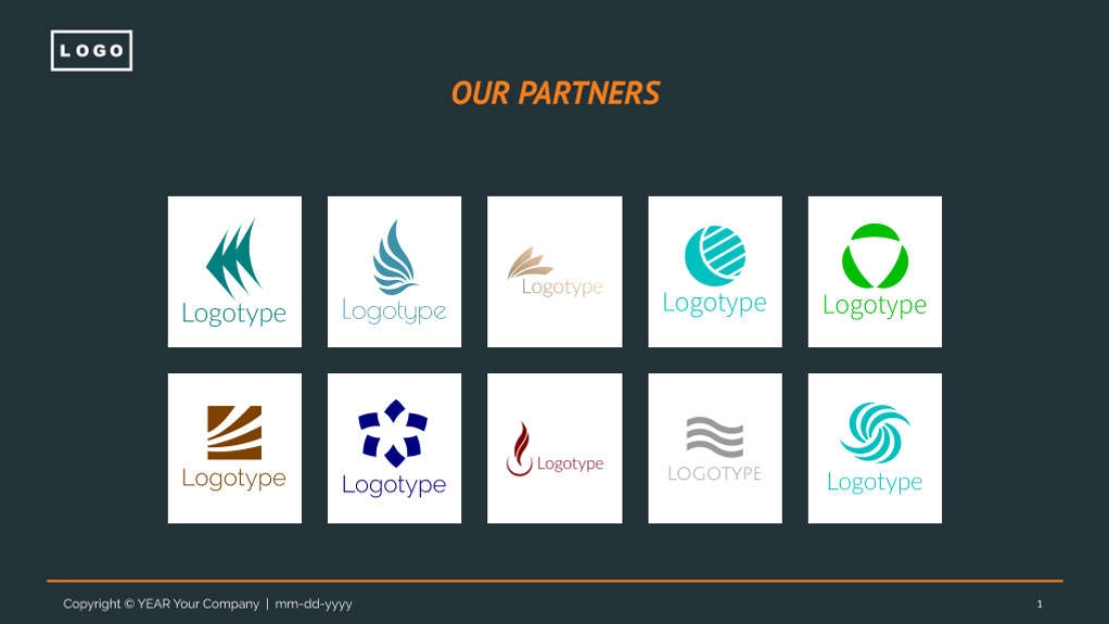 Free presentation  logistics template