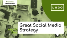 Free präsentationen   social media strategy template