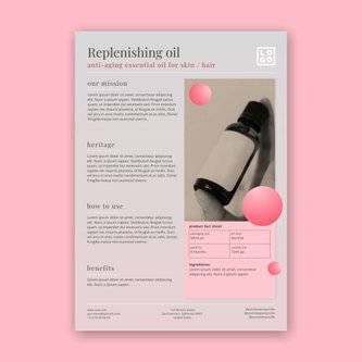 Free produktblätter vorlagen template