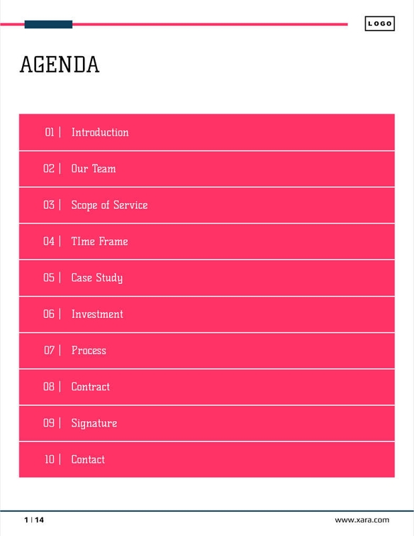 Free angebote & proposal  data analytics template