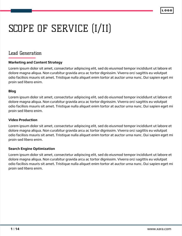Free angebote & proposal  data analytics template