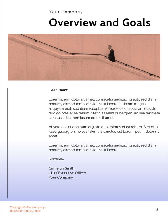 Free angebote & proposal  digital consulting template