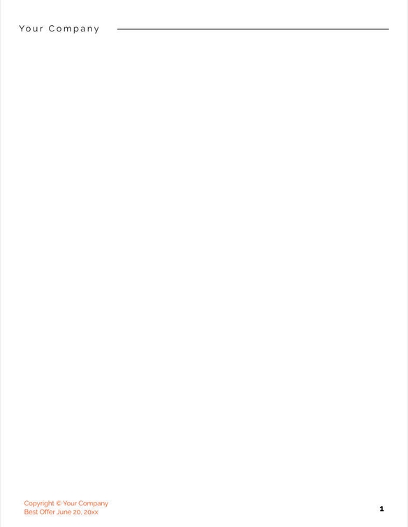 Free angebote & proposal  digital consulting template