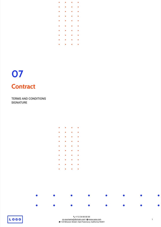 Free angebote & proposal  digital marketing template