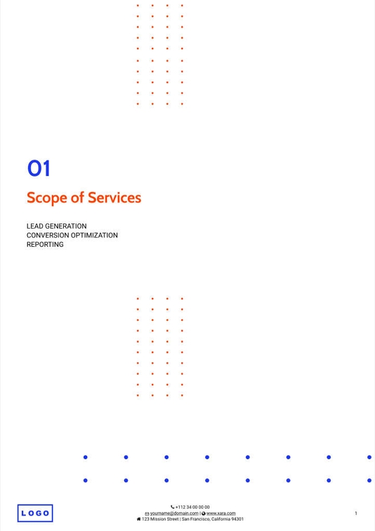 Free angebote & proposal  digital marketing template