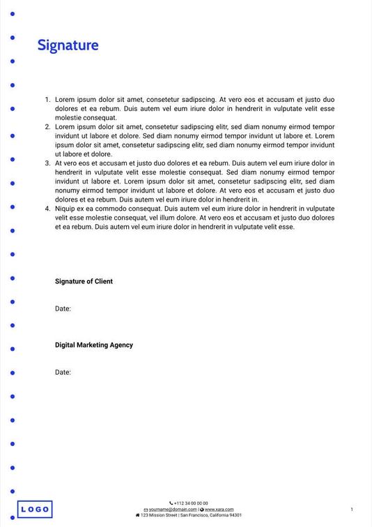 Free angebote & proposal  digital marketing template