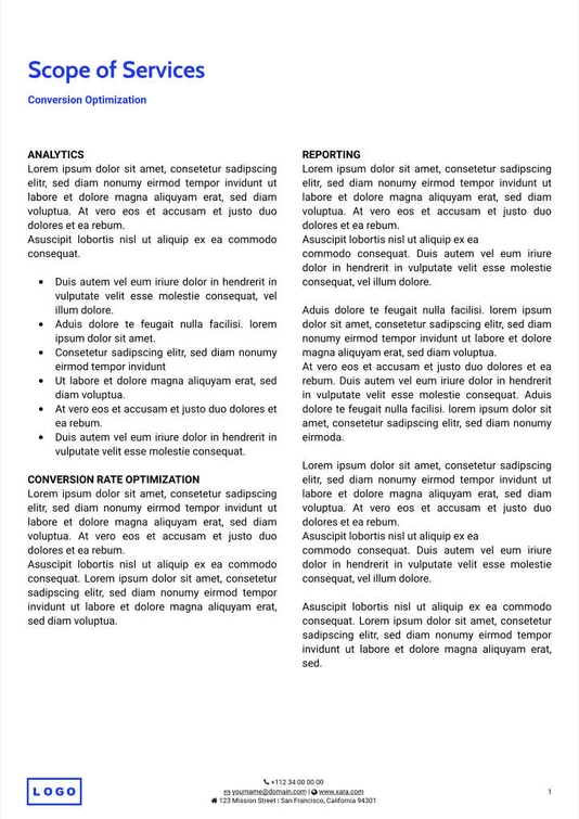 Free angebote & proposal  digital marketing template