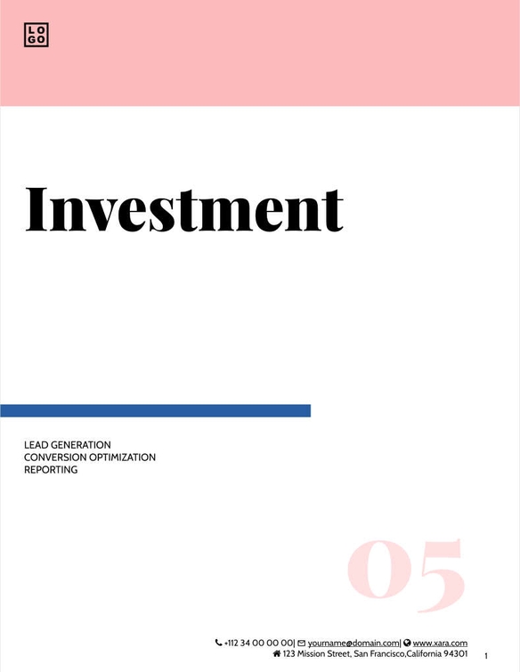 Free angebote & proposal  digital marketing template