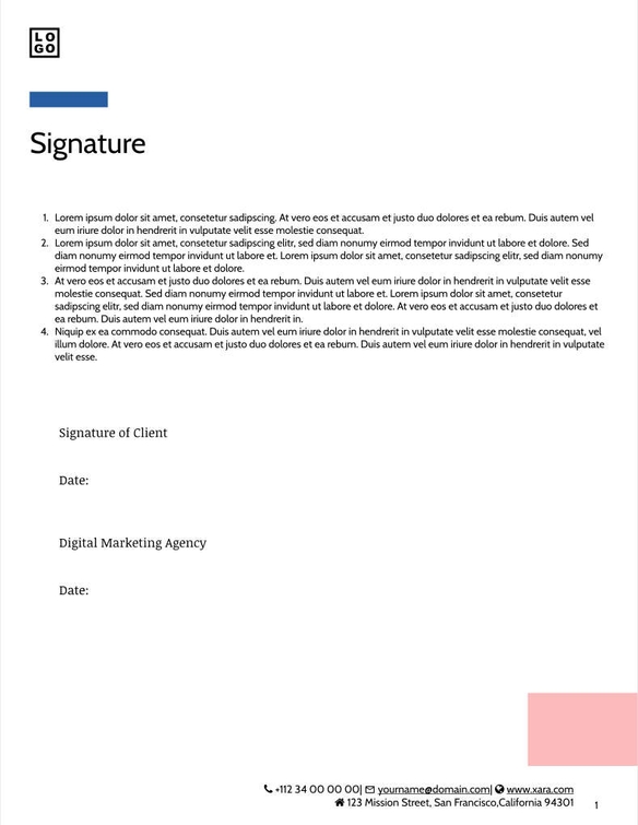 Free angebote & proposal  digital marketing template