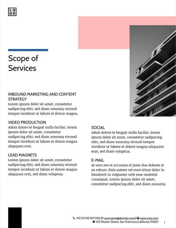 Free angebote & proposal  digital marketing template