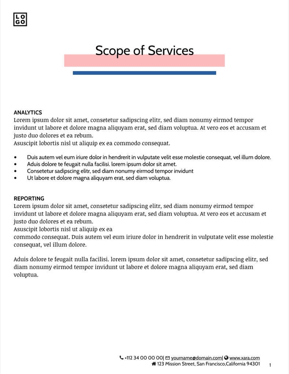 Free angebote & proposal  digital marketing template