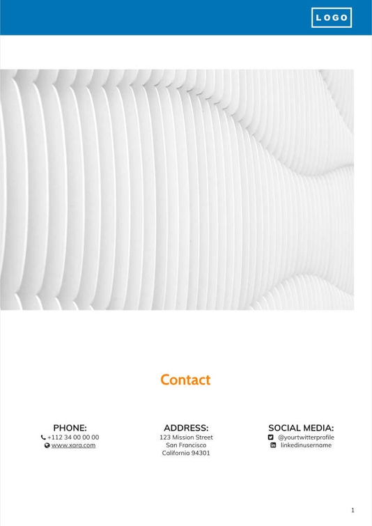 Free angebote & proposal  project template