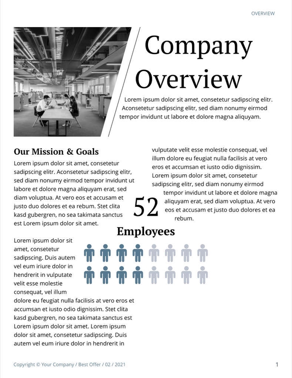 Free angebote & proposal  resource management template