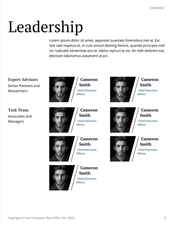 Free angebote & proposal  resource management template