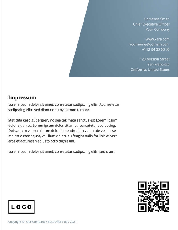 Free angebote & proposal  resource management template