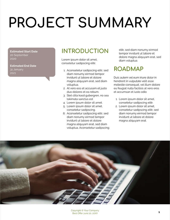 Free angebote & proposal  social media strategy template